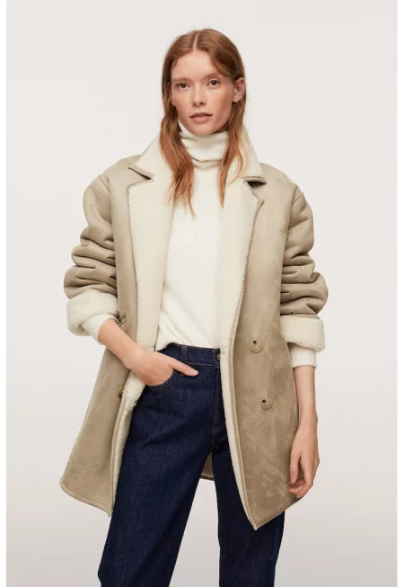 Палто Laca с еко пух и вата от вко вълна