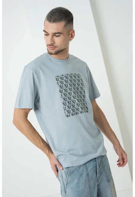 Памучна тениска с монограм