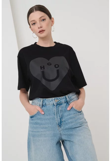 Памучна тениска с принт