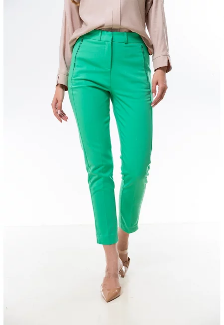 Панталон Siena с висока талия - Зелен