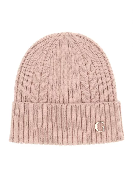 Плетена шапка с лого