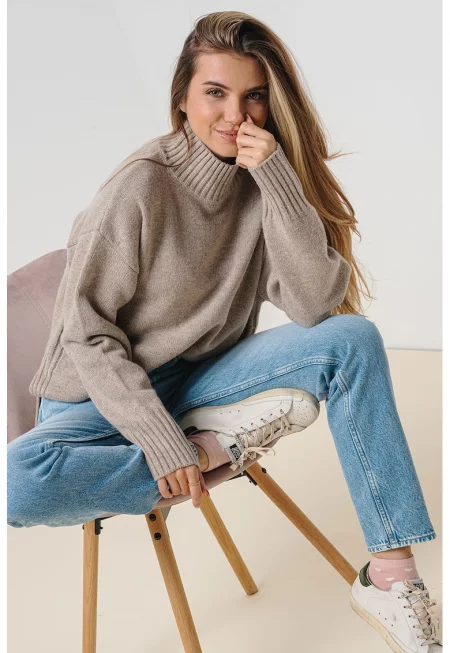 Прави дънки деграде - Светлосин меланж