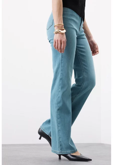 Прави дънки с лиосел - Светлосин