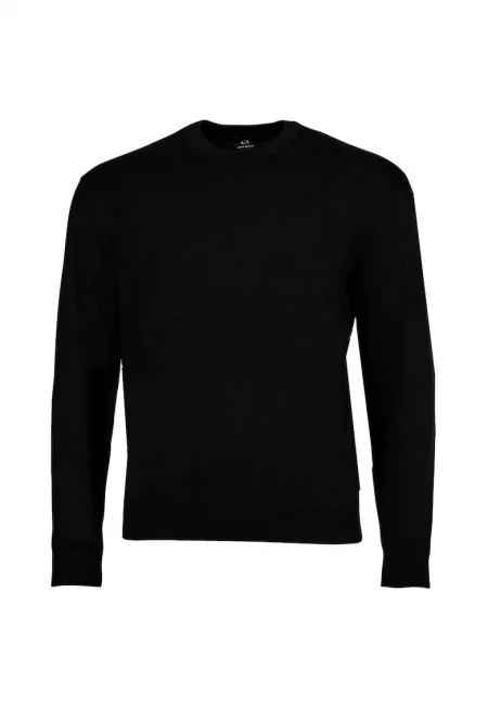 Пуловер с овално деколте