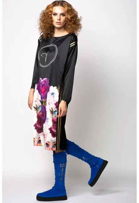 Рокля с права кройка