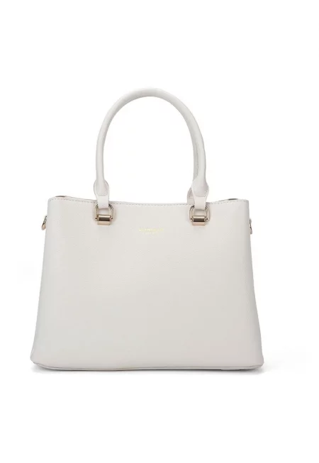 Шопинг чанта от еко кожа - Бял