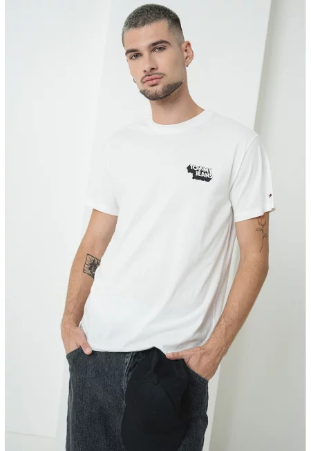 Слим памучна тениска