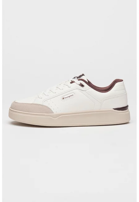 Спортни обувки Aston с велур - Мръснобял