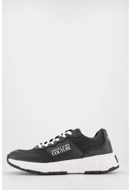 Спортни обувки от кожа и текстил - Черен/Бял