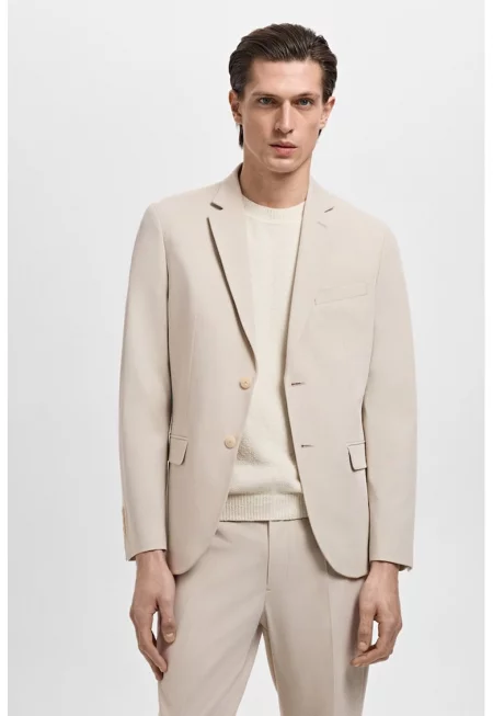 Супер слим сако - Светло бежово