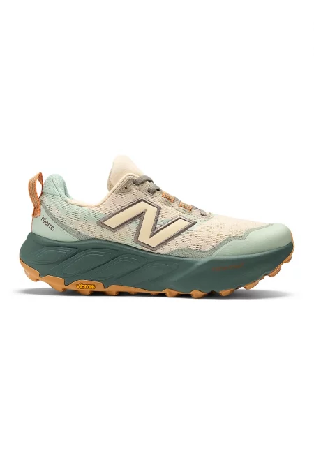 Текстилни трейл маратонки Hierro V9 - Светлозелен/Светло бежово