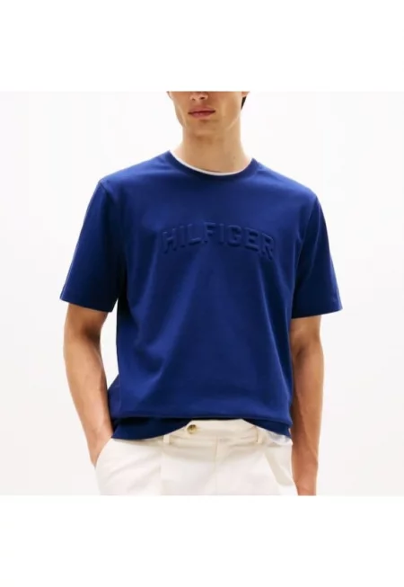 Тениска  HILFIGER ARCH EMBOSSED TEE-MW0MW39366-C7G