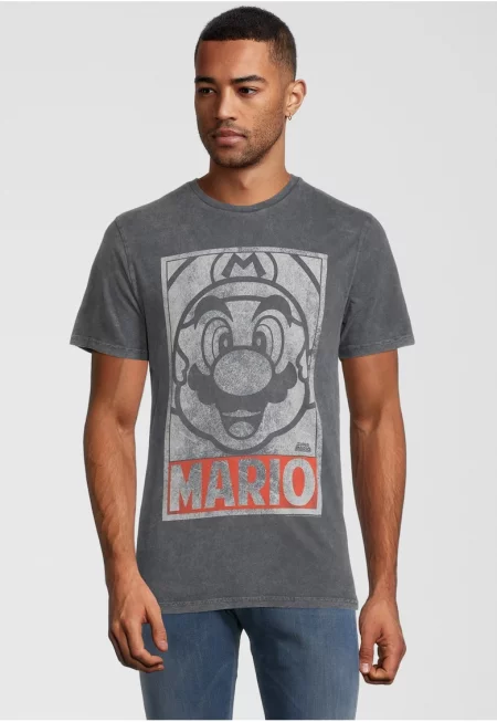 Тениска от памук Super Mario Vintage Tonal Face 7851