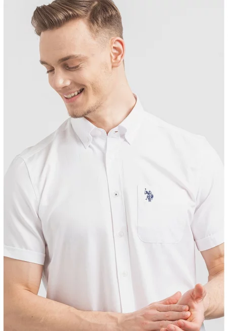 U.S. Polo Assn - Риза с яка с копчета