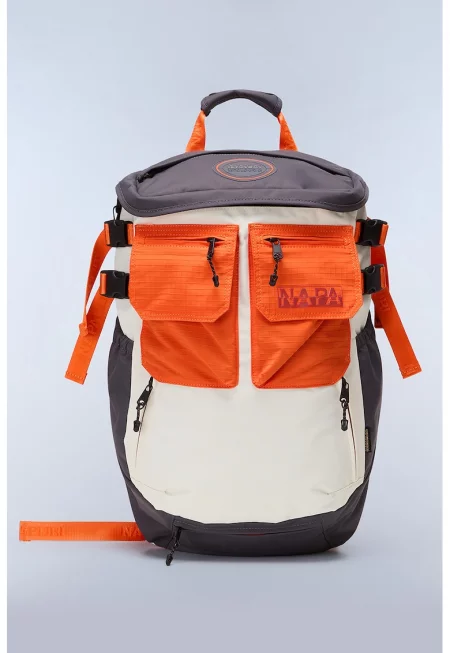 Унисекс раница Tusco - Оранжев/Светло бежово