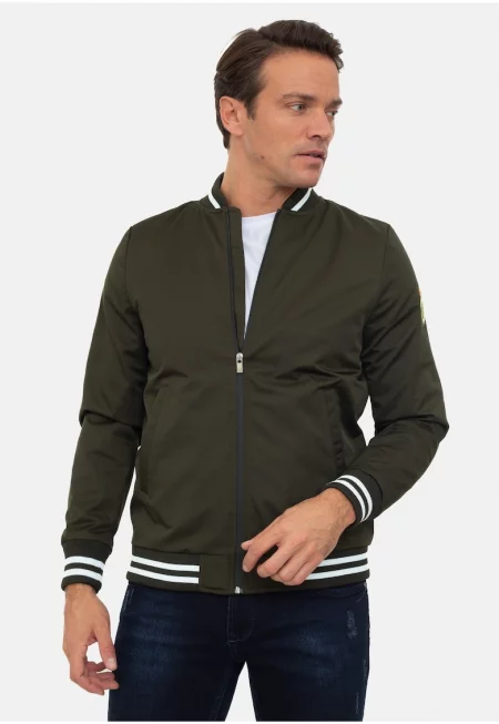 Яке бомбър с джобове встрани