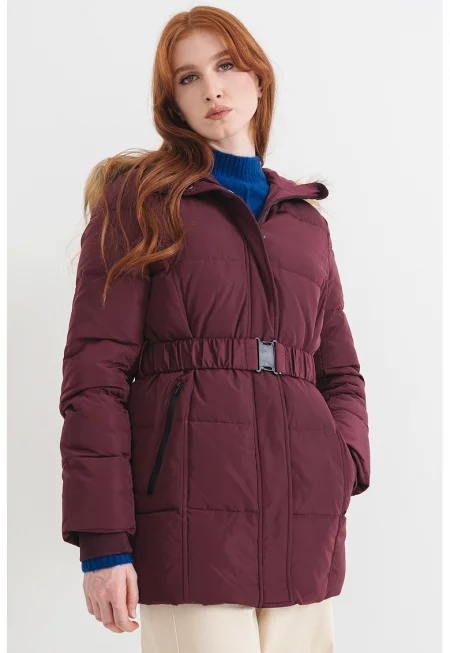 Зимно пухено яке Sarah - Виолетов