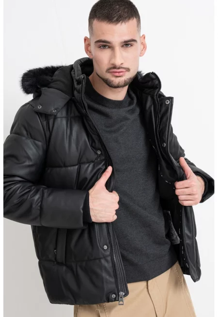 Зимно яке с цип и джобове