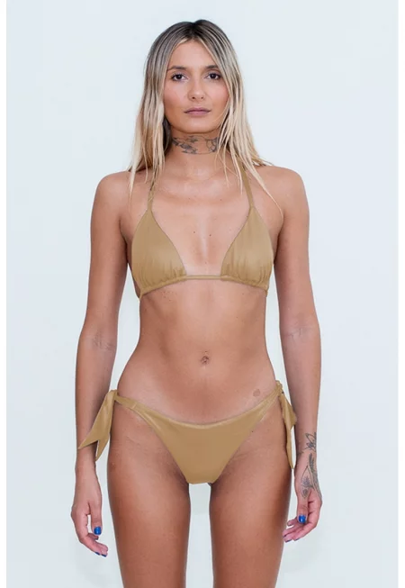 Бански тип бразилиана - 2 части - Светло бежово