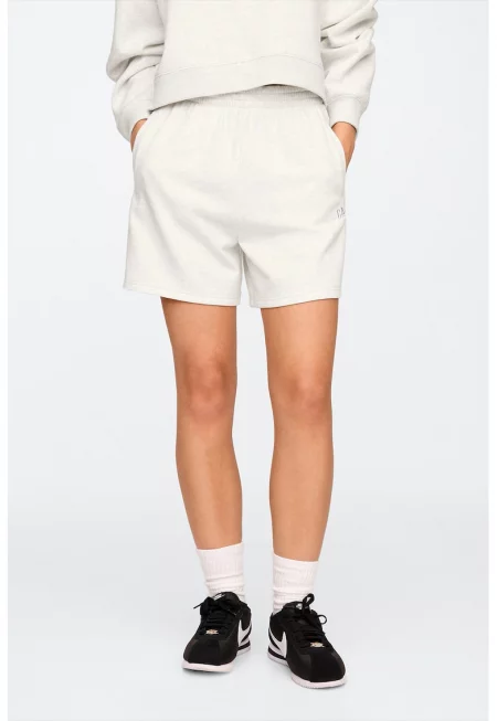 Бермуди със странични джобове - Слонова кост