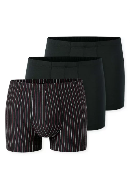 Боксерки с изчистен дизайн и райе - 3 чифта