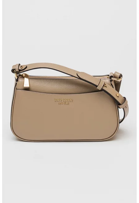 Чанта Bleecker от кожа Сафиано - Сиво-кафяв