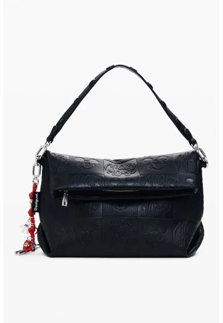 Чанта през рамо с десен Mickey Mouse - Черен