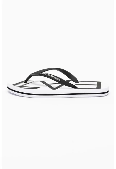 Чехли с лого - Бял/Черен