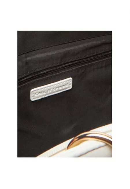 Дамска чанта  13715338 - Екокожа - Екрю