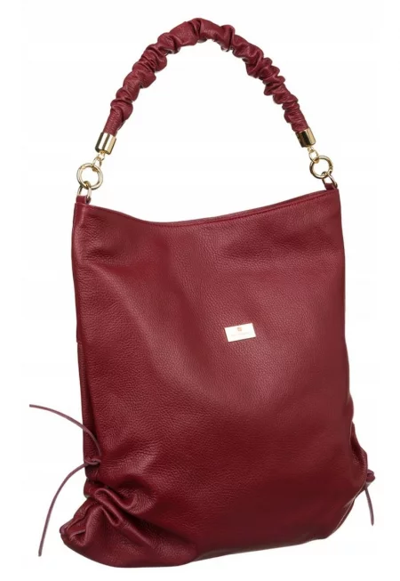 Дамска чанта -  модел Tote - черна - от естествена кожа - с 3 отделения