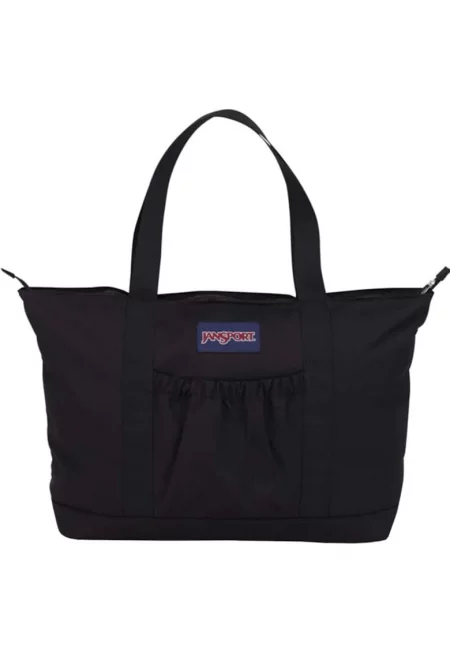 Дамска чанта -  Tote - полиестер - черна - един размер