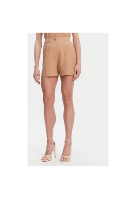 Дамска риза  511BD45033 - Лен/Вискоза - Кафява - Кафяв