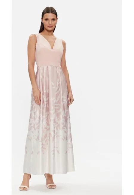 Дамска рокля -  29414 - Розова - Полиестер