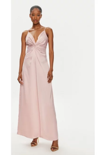 Дамска рокля -  52346 - Розова - Полиестер