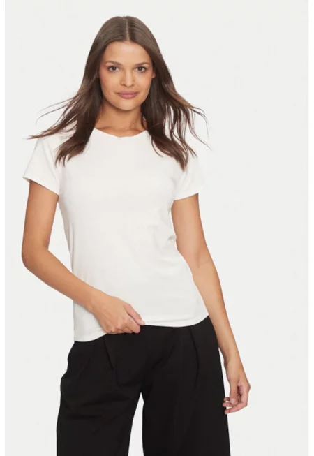 Дамска тениска -  304530098 - Памук - Бежов