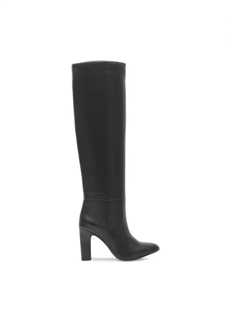 Дамски боти -  590558800489939 - Естествена кожа - Черни