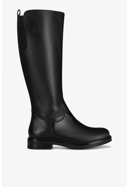 Дамски ботуши  5905588877424 - Естествена кожа - Черни - Черен