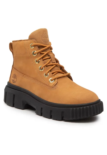 Дамски ботуши  Wheat Nubuck - естествена кожа - кафяви -
