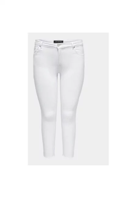 Дамски дънки -  303335533 - Памук - Бял - Бял