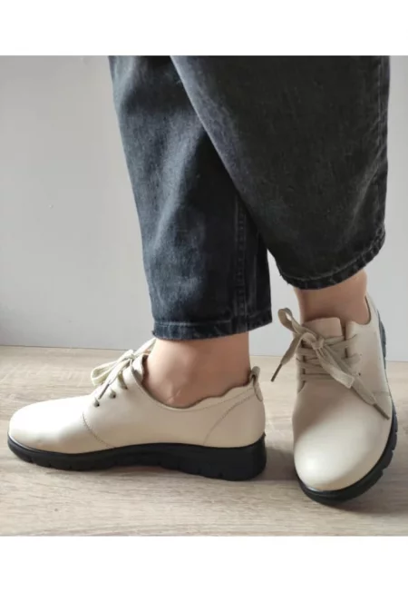 Дамски ежедневни обувки  21072 Кремав