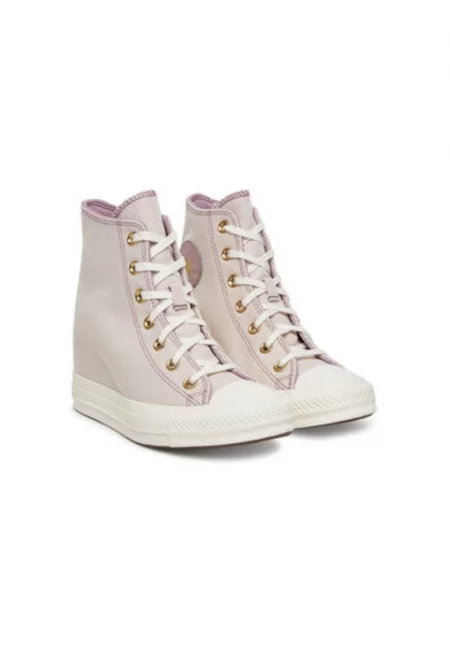 Дамски маратонки - A12763C -  Текстил - Розово