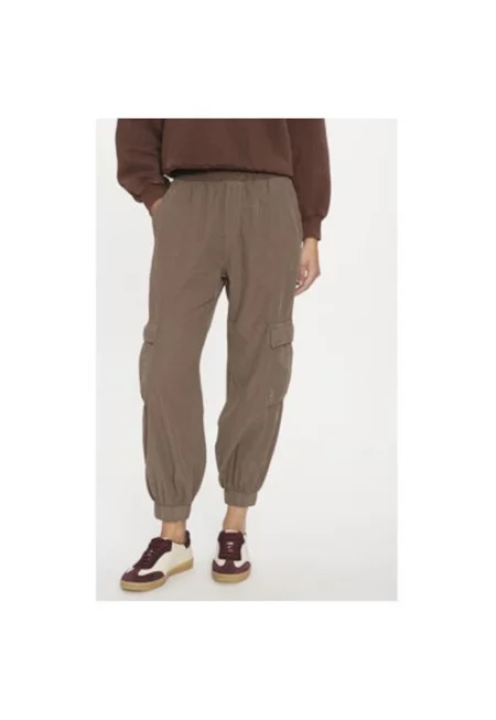 Дамски панталон -  304530692 - Памук - Кафяв - Кафяв