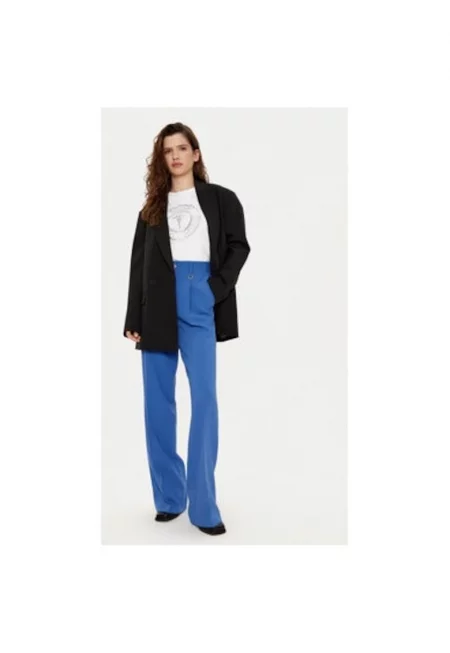 Дамски панталон -  305182975 - Полиестер/Вискоза - Син - Син