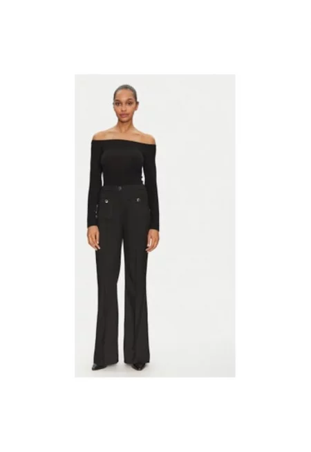 Дамски панталон -  305253309 - Полиестер/Вискоза - Черен