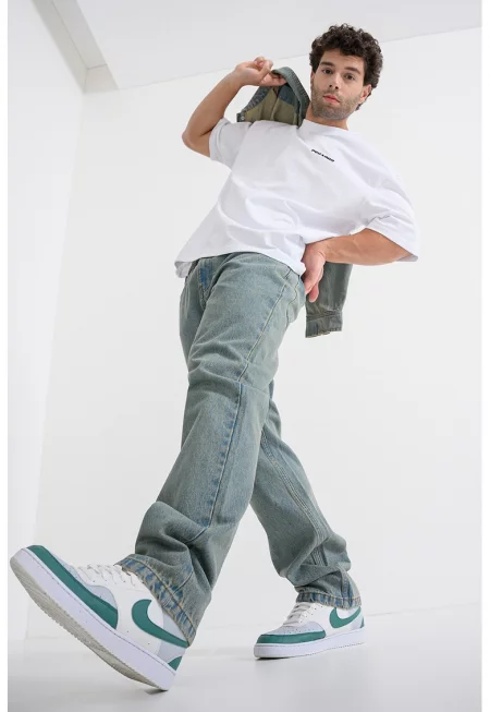 Дънки със свободна кройка - Тъмносин