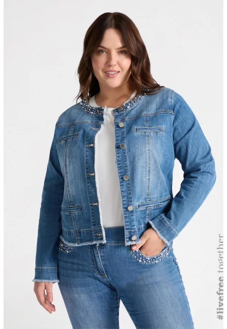 Дънково яке с мъниста - Син