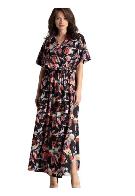 Дневна рокля - Ленитиф - Полиестер/Еластан - Черна