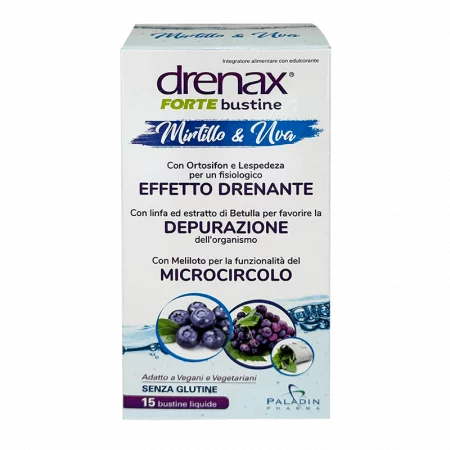 Диуретична формула с гроздово семе и синя боровинка - Дренакс - Drenax® Forte, 15 сашета