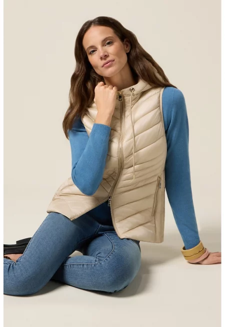 Елек с цип и качулка