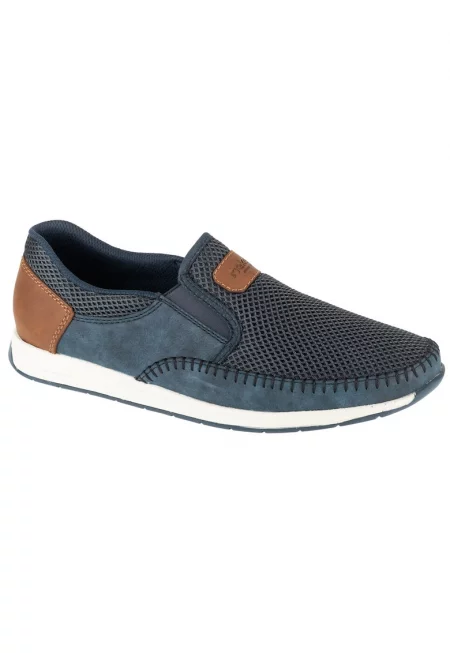 Ежедневни мъжки обувки  Moccasins 11954 - Тъмносин
